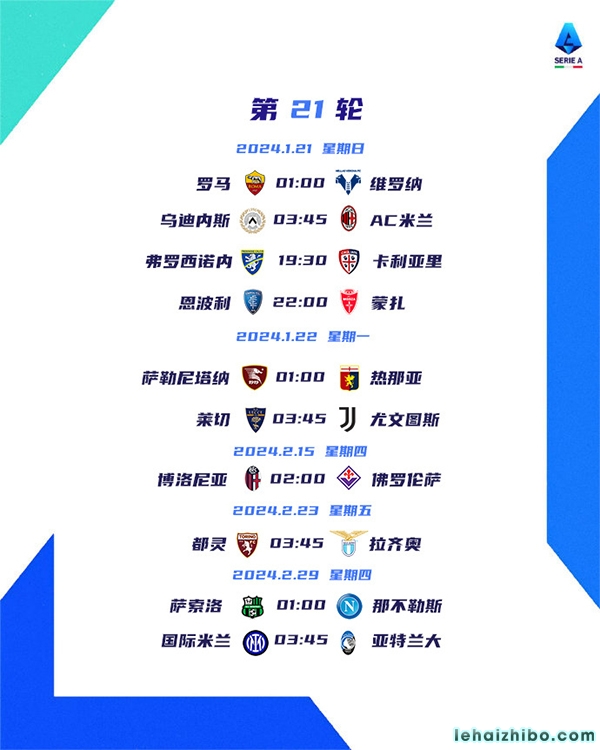 意甲第21轮综述:尤文暂登顶&联赛5连胜 米兰3-2补时逆转绝杀乌迪内斯 意甲第21轮综述:尤文暂登顶&联赛5连胜 米兰3-2补时逆转绝杀乌迪内斯