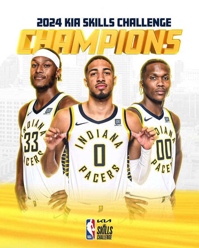 NBA全明星技巧挑战赛:哈利伯顿领衔步行者夺冠哈利伯顿中圈投篮绝杀 NBA全明星技巧挑战赛:哈利伯顿领衔步行者夺冠哈利伯顿中圈投篮绝杀