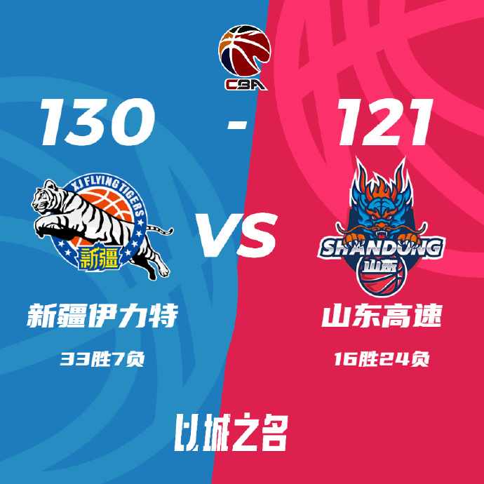 CBA录像回顾战况:新疆130-121胜山东 阿不都领衔4人同砍20+ 克里克首秀