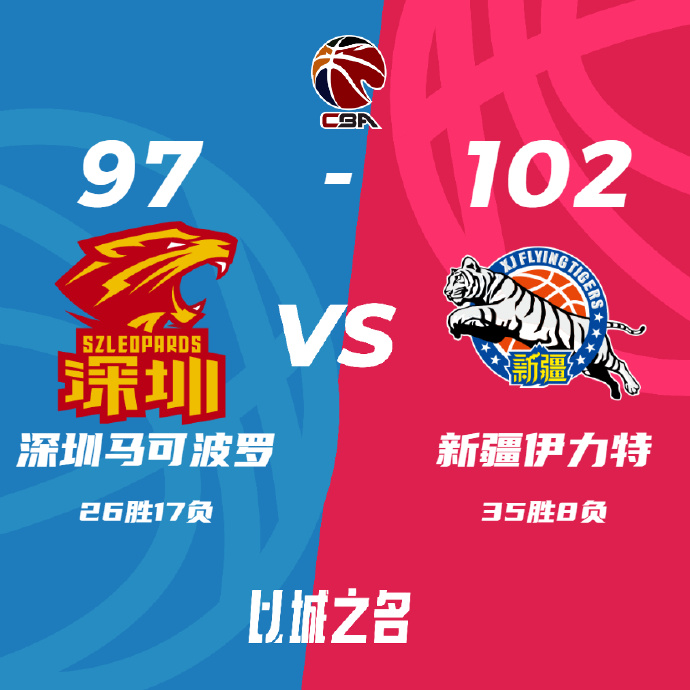 CBA录像回顾战况:新疆102-97战胜深圳 阿不都21+13威金顿23分
