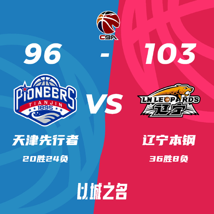 CBA录像回顾战况:辽宁103-96胜天津 弗格37+5赵继伟16+12+5