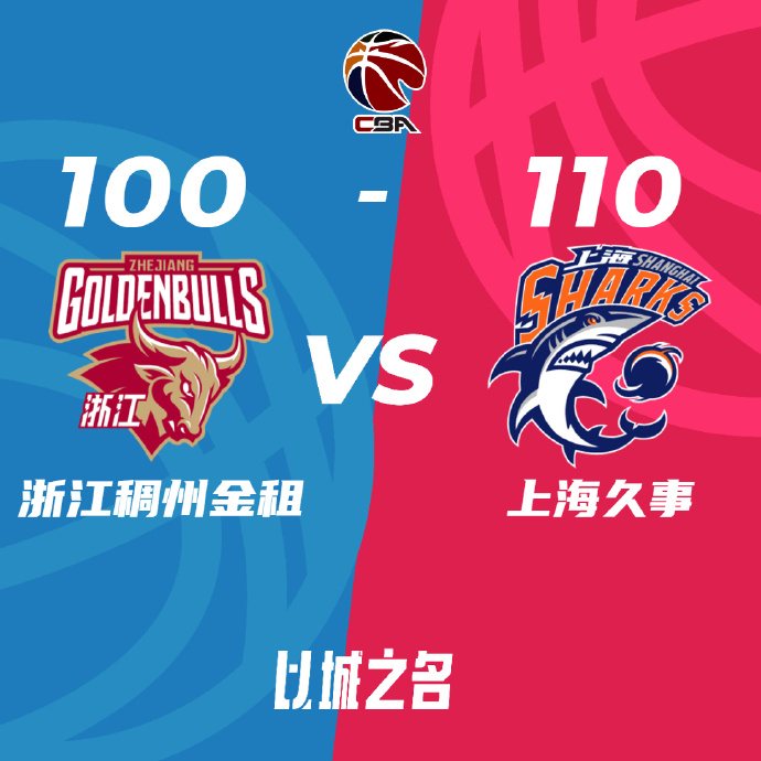 CBA直播回顾战况:浙江100-110负于上海扳平 培根24分王哲林9+11